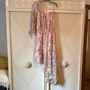 Floral One Shoulder Dress